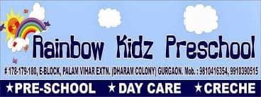 Rainbow Kidz Pre School, Dharam Colony, Palam Vihar Extension, School Logo.