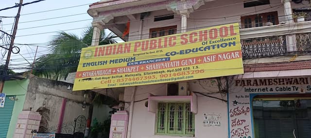 Best Schools in hyderabad , Indian Public School , 9FP3+7C, Dattatreya Nagar, Asif Nagar, Hyderabad, Telangana 500457